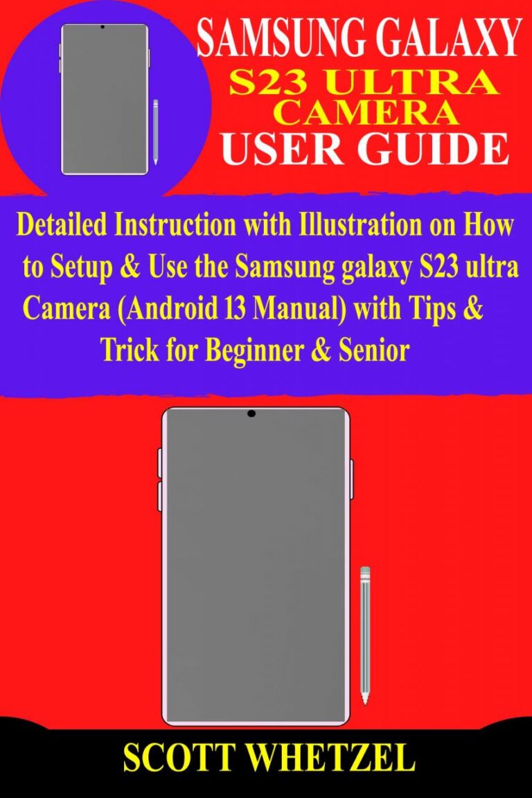 How to Use Samsung Galaxy S23 Ultra for Seniors PDF