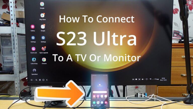 How to connect Galaxy S23 Ultra to TV