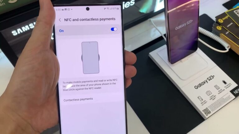 Galaxy S23 Ultra contactless payment setup