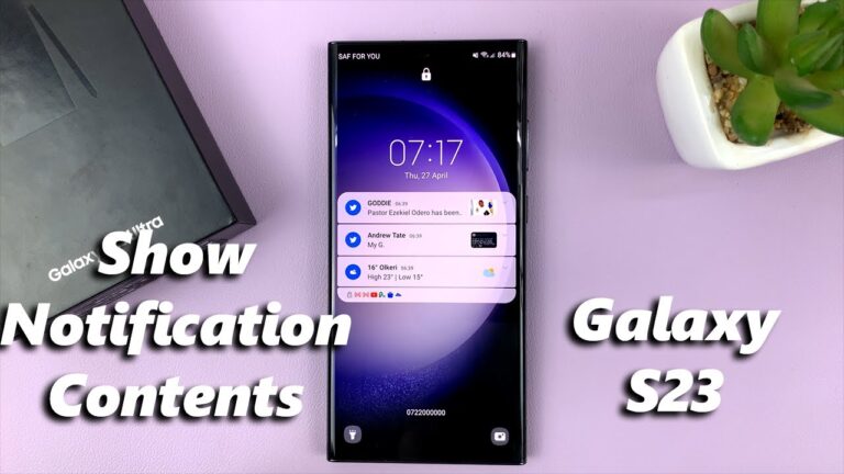 Samsung Galaxy S23 notification settings