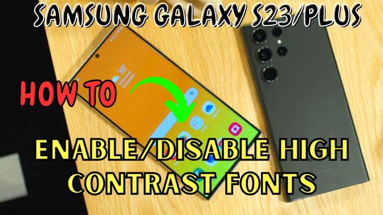 How to customize fonts on Galaxy S23