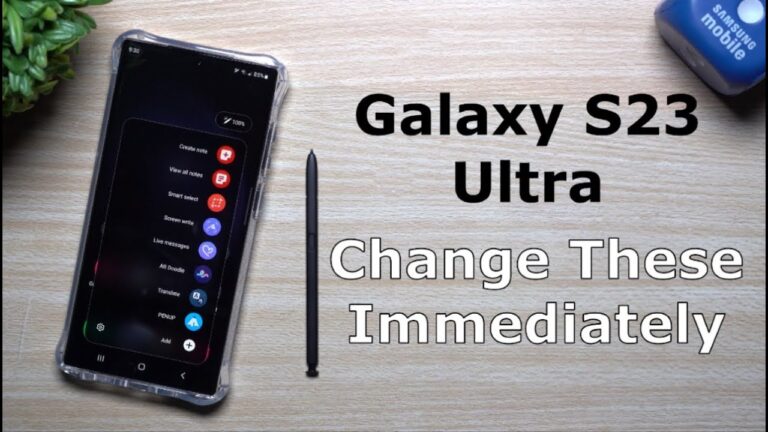 How to Change Settings on Samsung Galaxy S23 Ultra PDF