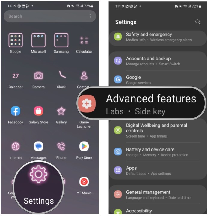 Galaxy S23 Ultra quick settings customization