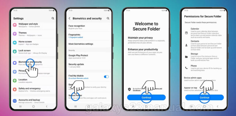 How to Set Up Samsung Galaxy S23 Secure Folder